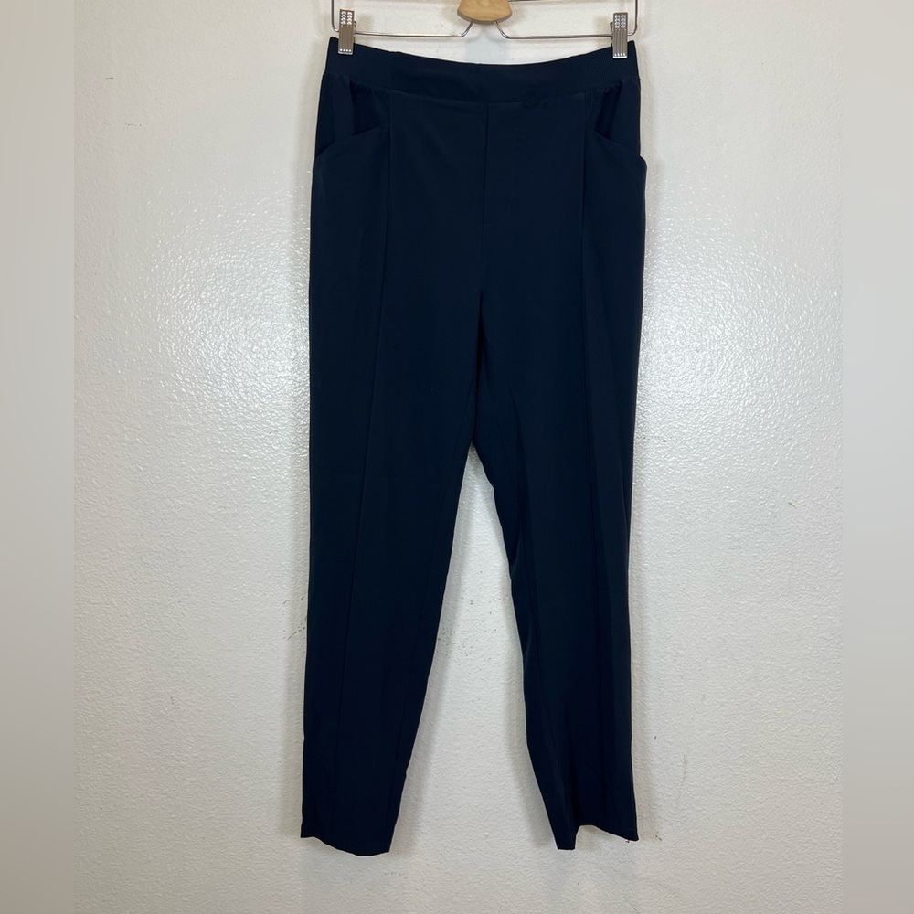 Soft Surroundings womens Light‎ Weight Navy Elastic Waist Pants Size S
